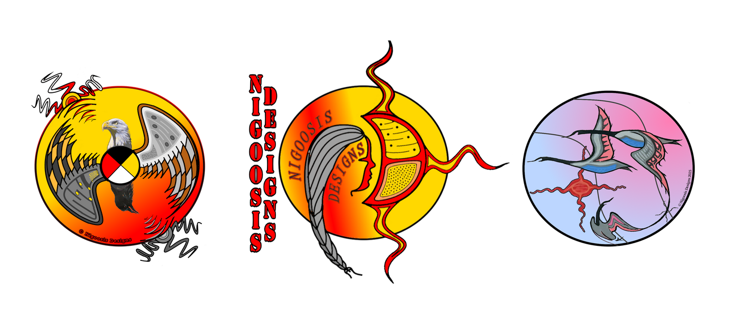 White Latte 17oz Ceramic Mug "Nigoosis Designs" promo