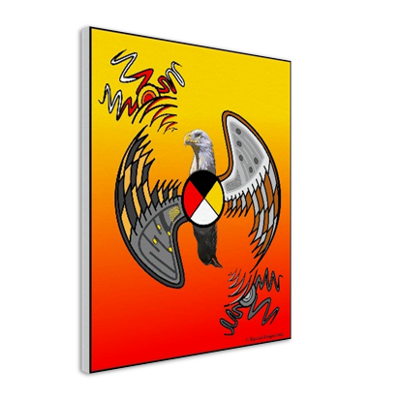 Canvas - Wood stretched: Title "Dichotomy"