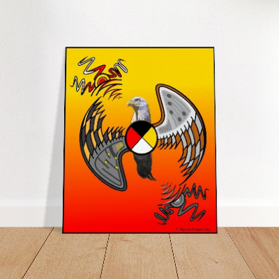 Canvas - Wood stretched: Title "Dichotomy"