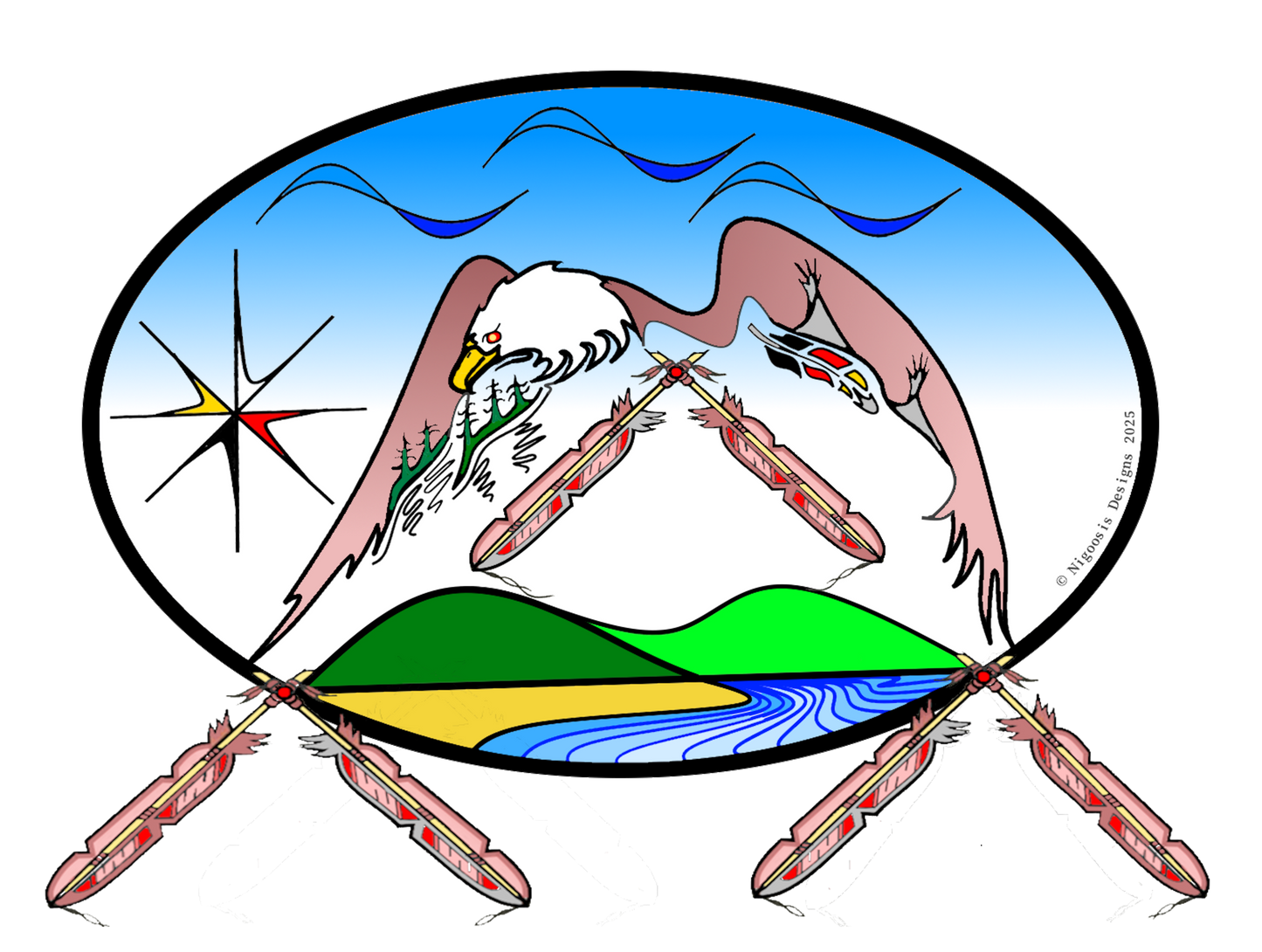 Acrylic - high resolution: Titled"Messenger"