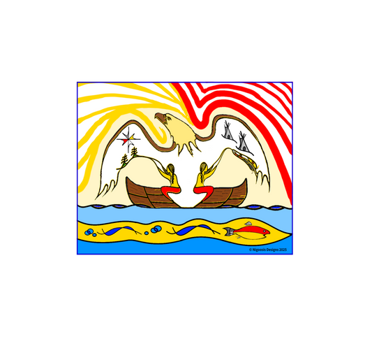 Canvas - wood stretched: Title "Sustenance"