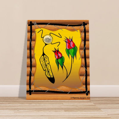 Wood print - natural grain birch wood:  Title "Remnants"